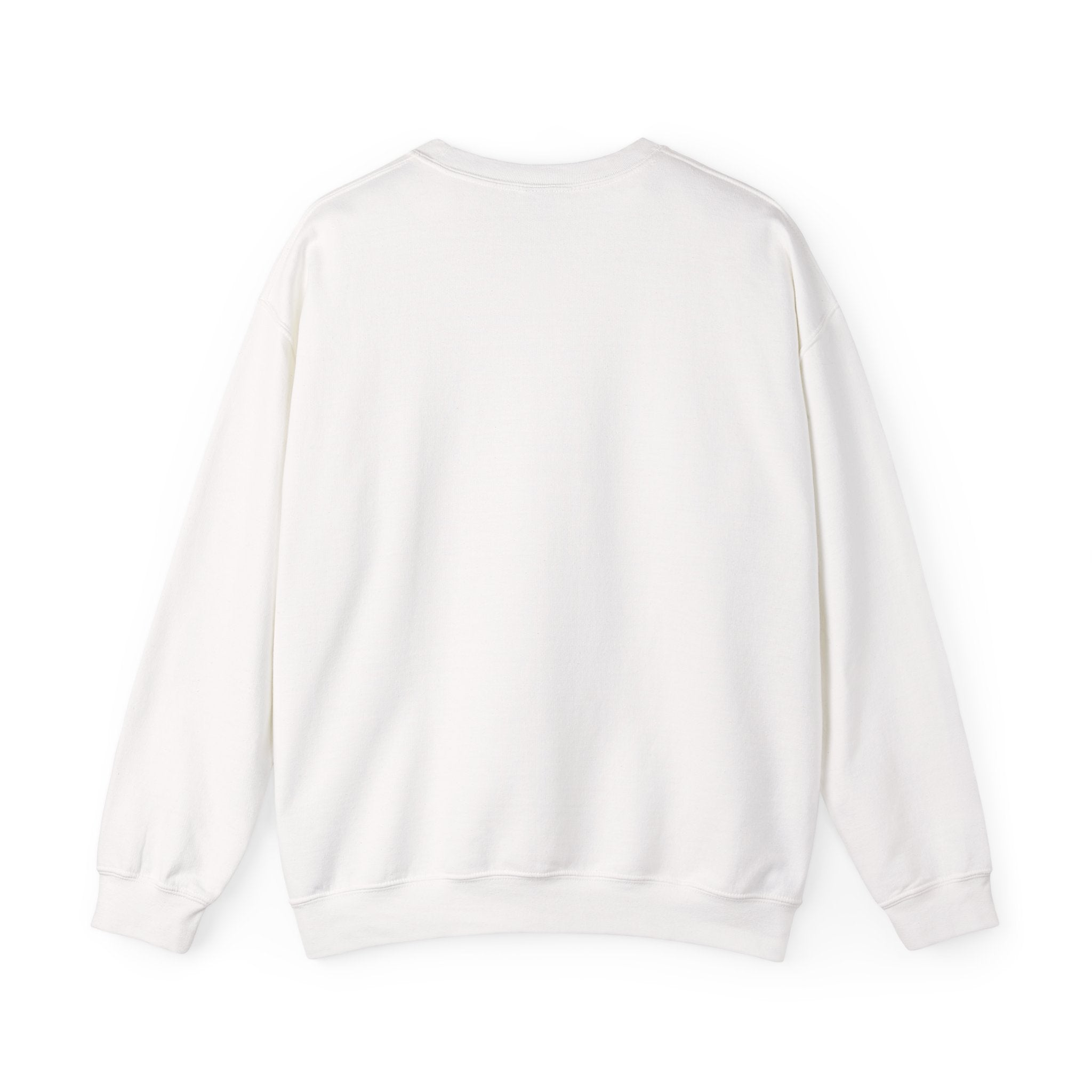 Minimalist Text Crewneck Sweatshirt — Subtle Quote White Sweatshirt